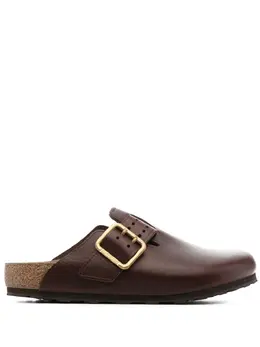 Birkenstock: Коричневые сабо  Boston