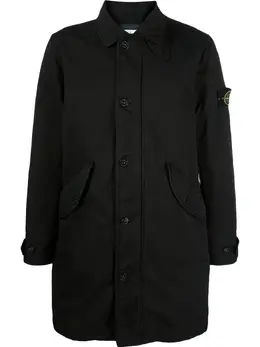 Stone Island: Однобортное пальто 