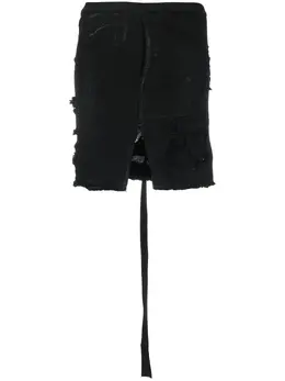 Rick Owens DRKSHDW: Джинсовая юбка 