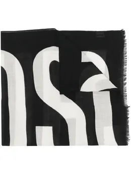 Moschino: Шарф с принтом 