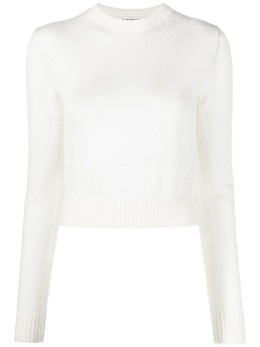 Jil Sander: Белый свитер 