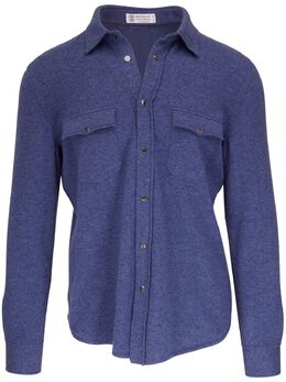 Brunello Cucinelli: Синяя рубашка 