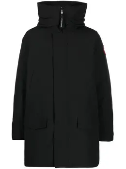 Canada Goose: Чёрный пуховик  Langford