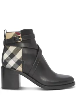 Burberry: Чёрные ботинки  House Check