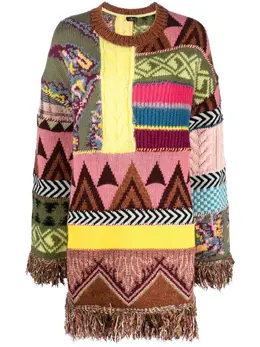 ETRO: Платье бахромой 