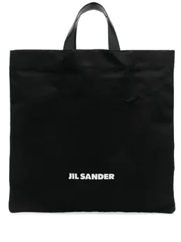 Jil Sander: Сумка-шоппер с принтом 