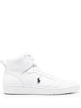 Polo Ralph Lauren: Белые кроссовки 