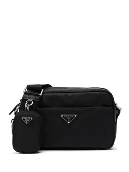 Prada: Чёрная сумка через плечо 