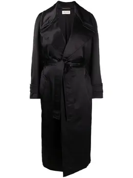 Saint Laurent: Однобортное пальто 