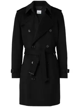 Burberry: Чёрный плащ  Kensington