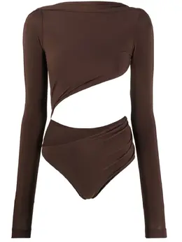 Jacquemus: Коричневый боди 