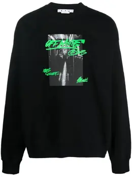 Off-White: Свитшот с принтом 