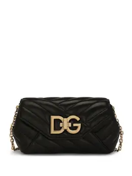 Dolce & Gabbana: Чёрная сумка через плечо 