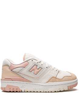 New Balance: Розовые кроссовки  550