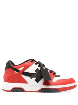 Off-White: Красные кроссовки 