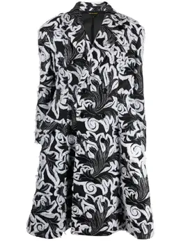 Comme Des Garçons: Пальто с растительным принтом 