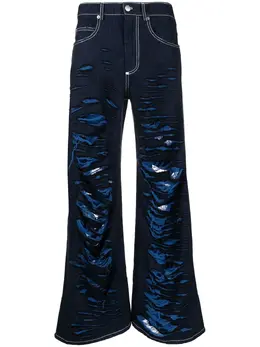 Marni: Рваные джинсы 