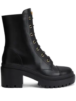 Giuseppe Zanotti: Чёрные ботинки  Combat