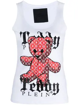 Philipp Plein: Белая майка  Teddy