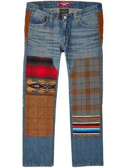 Junya Watanabe MAN: Голубые джинсы 