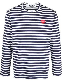 Comme Des Garçons Play: Футболка в полоску 
