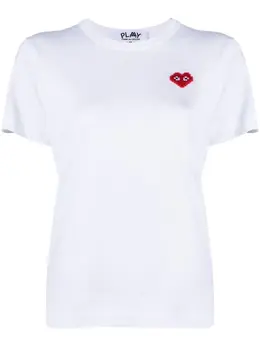 Comme Des Garçons Play: Белая футболка 