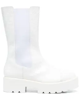 Stuart Weitzman: Белые мокасины 