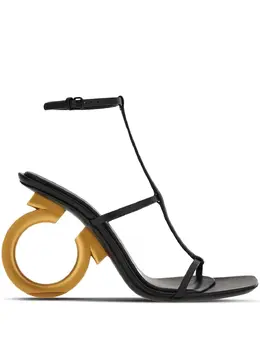 Salvatore Ferragamo: Чёрные сандалии 