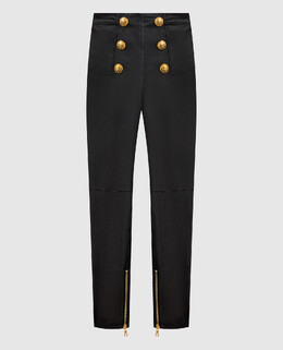 Balmain: Чорні брюки 