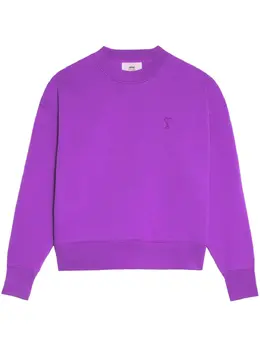 AMI Paris: Фиолетовый свитшот  Ami de Cœur