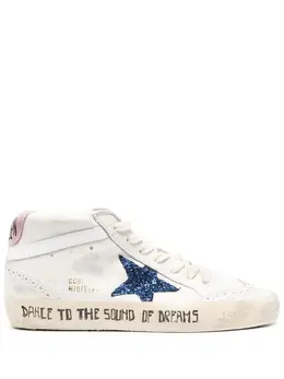 Golden Goose: Белые кроссовки  Mid Star