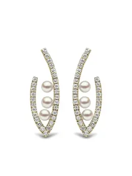 Yoko London: Серьги  Sleek Akoya