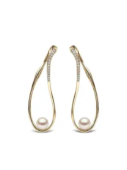 Yoko London: Серьги  Sleek Akoya