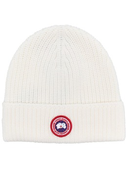Canada Goose: Белая шапка 