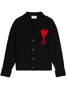 AMI Paris: Чёрный кардиган  Ami de Cœur