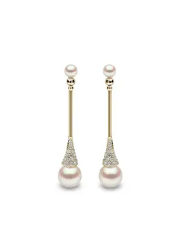 Yoko London: Серьги  Sleek Akoya
