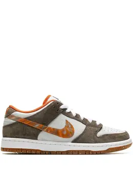 Nike: Кроссовки  SB Dunk Low Pro QS цвета хаки