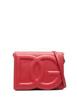 Dolce & Gabbana: Красная сумка через плечо  DG