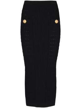 Balmain: Трикотажная юбка 