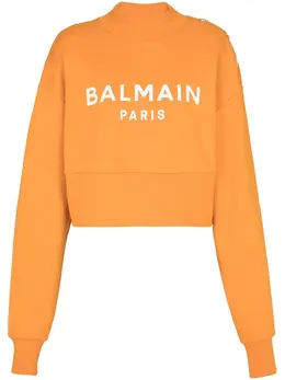 Balmain: Свитшот с принтом 
