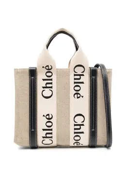 Chloé: Белая сумка-шоппер  Woody