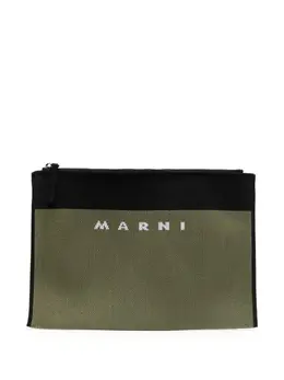 Marni: Зелёный клатч 