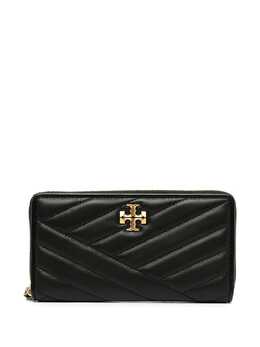 Tory Burch: Чёрный кошелёк  Kira Chevron