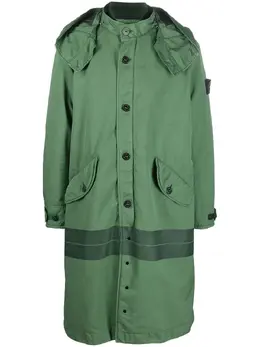 Stone Island: Плащ с принтом 