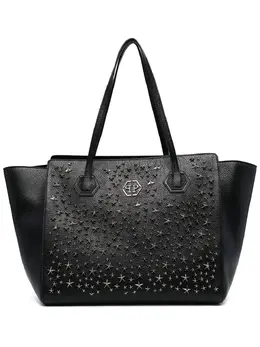 Philipp Plein: Чёрная сумка-шоппер  Star