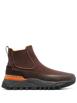 Santoni: Коричневые ботинки 