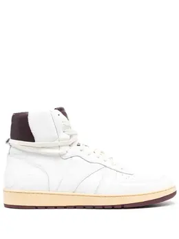 Rhude: Белые кроссовки 