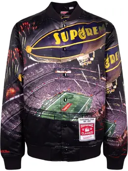 Supreme: Многоцветная куртка  Mitchell Ness