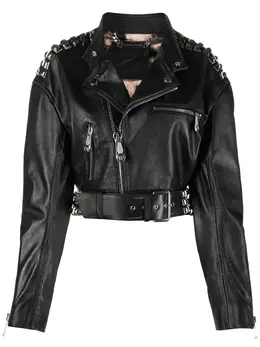 Philipp Plein: Кожаная куртка  Rock