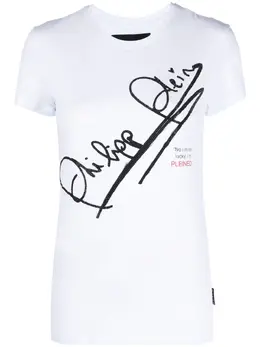 Philipp Plein: Хлопковая футболка  Signature